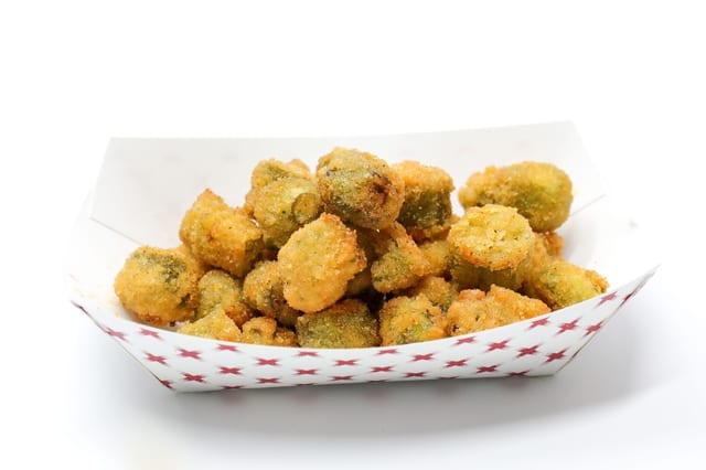 Fried Okra [v].